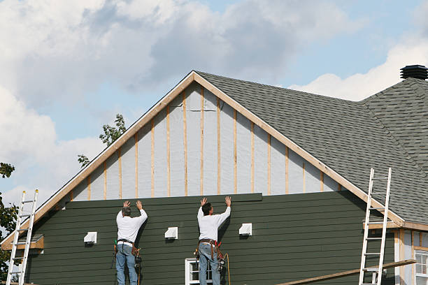Professional Siding Repair technician working in Lawn, PA